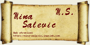 Mina Salević vizit kartica